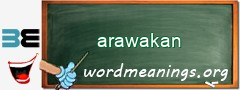 WordMeaning blackboard for arawakan